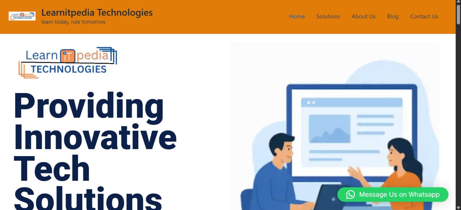 Sales funnel website design portfolio by Imetechy