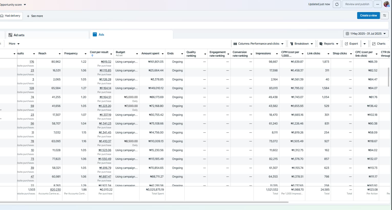Meta Ads creative used in paid social campaign